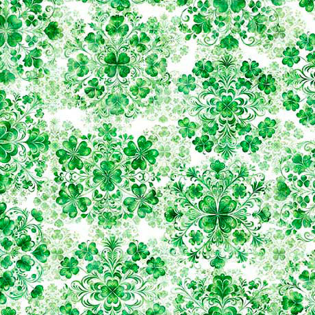 QT Fabrics - Spirit Of Ireland - Shamrock Clusters #31655-z