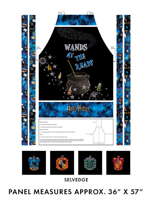 Benartex Fabrics - Harry Potter - Apron - Multi #15225W-99