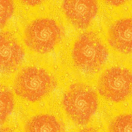 Benartex Fabrics - Magical Basics - Magic - Yellow/Orange #15280-33