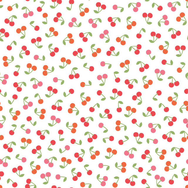 Kimberbell Designs - Sweet Shoppe - Cherries - White #11026-w