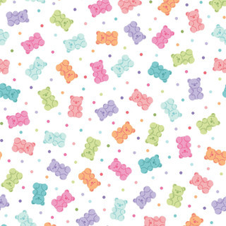 Kimberbell Designs - Sweet Shoppe - Gummy Bears - White #11029-w