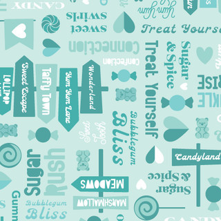 Kimberbell Designs - Sweet Shoppe - Sweet Streets - Blue #11023-b