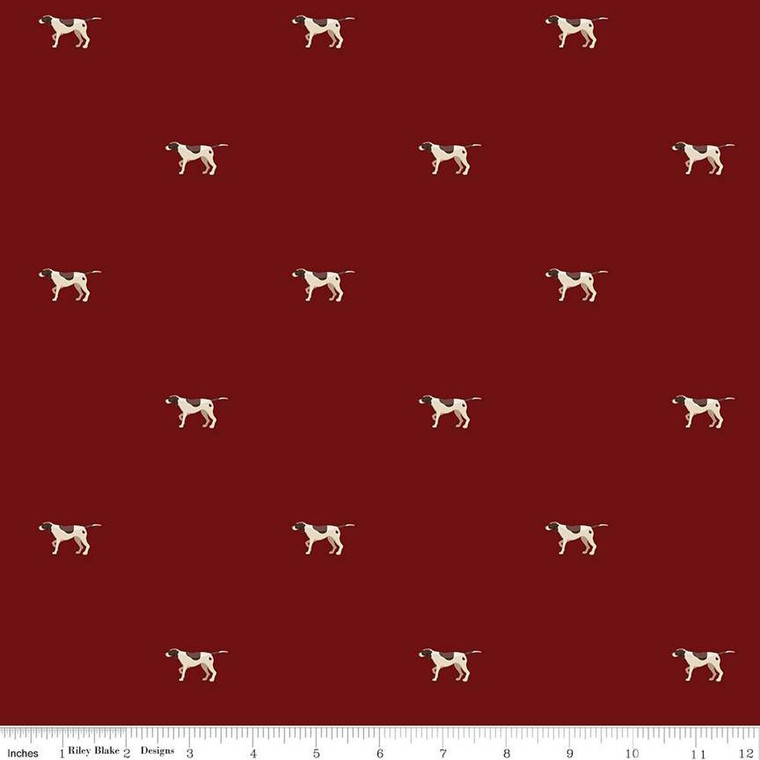 Riley Blake Designs - Plaid-Venture Club - Pointers - Mahogany #c17044-mahogany