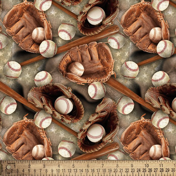 David Textiles - Baseball Stars #DX-3089-2C-1