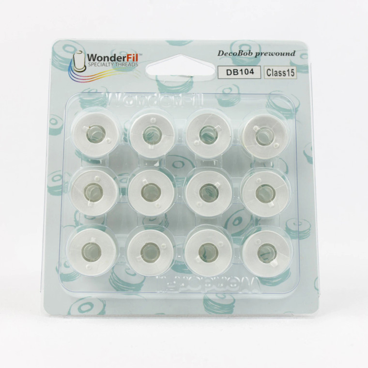 DecoBob Prewound Bobbins Class 15 - 12ct White