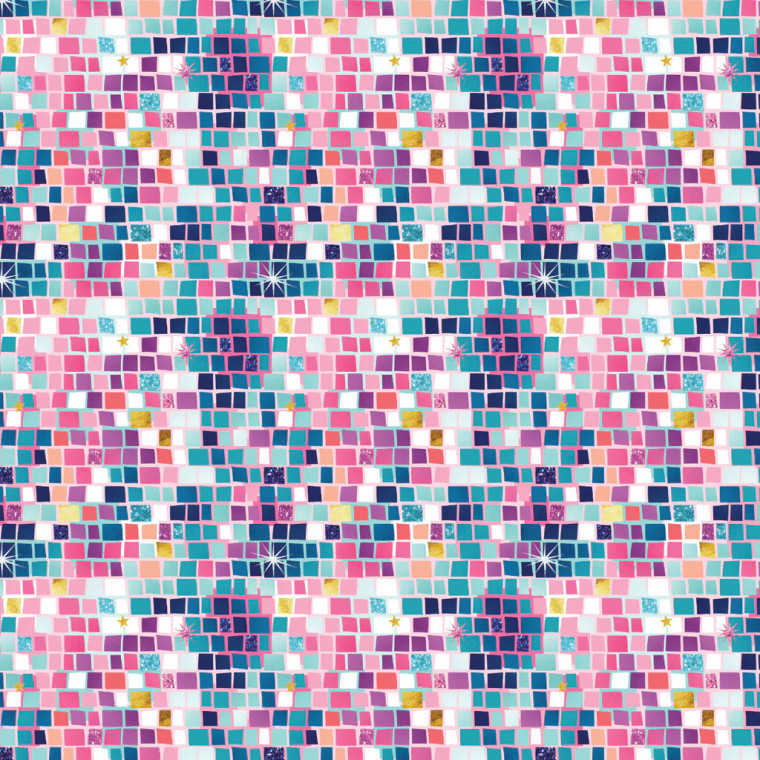 Camelot Fabrics - Disco Queen - Faceted Reflections - Multi #55240606-01