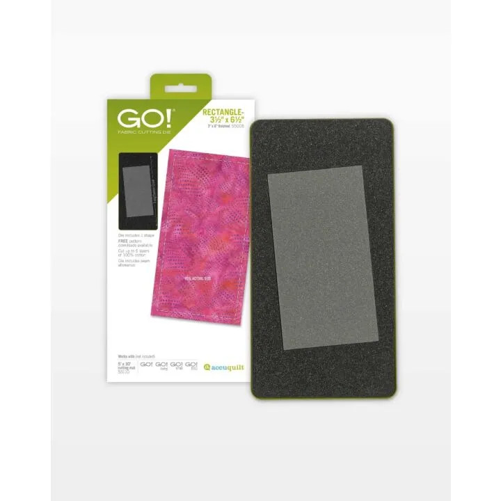 GO! Rectangle- 3 1/2" x 6 1/2" (3" x 6" Finished)