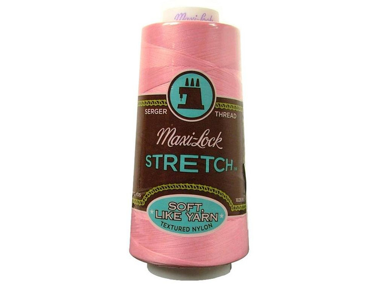 A&E Maxi-Lock Stretch Serger Thread - Medium Pink