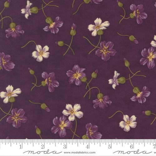 Moda Fabric - Collections Essence - Plums Florals - Plum #46271-13