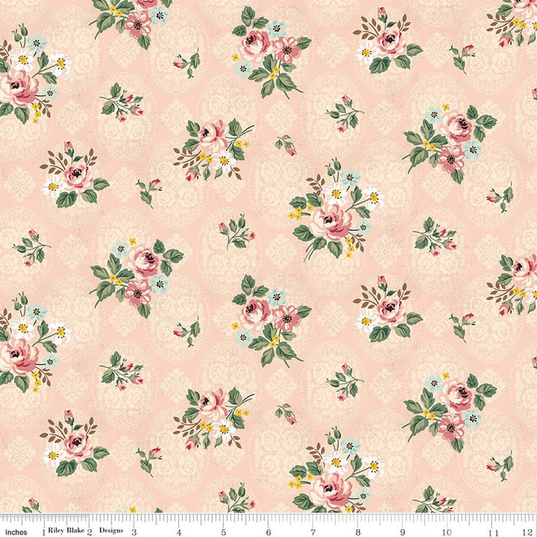 Riley Blake Designs - Bouquet des Fleurs - Posy - Blush #c17291-blush