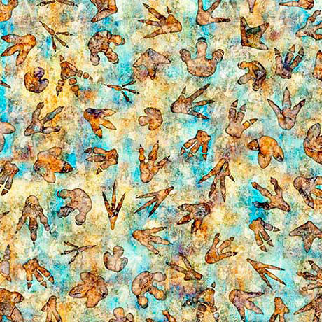 QT Fabrics - Savage Kingdom - Dino Tracks #31738-x