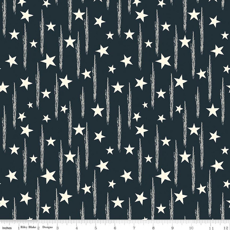 Riley Blake Designs - American Honor - Stars & Stripes - Navy #c17094-navy