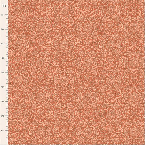 Tilda Fabrics - Songbird - Blender - Lila - Coral #til110152-v15
