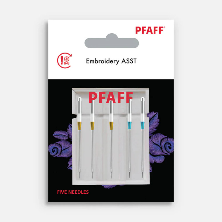 Pfaff Embroidery Needles Assorted Sizes 5-Pack (pfaff-821197096)