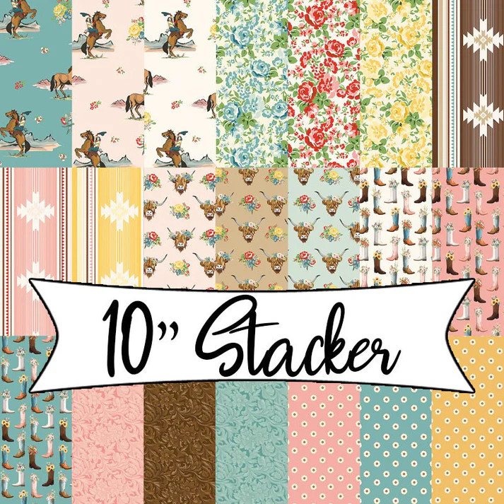 Riley Blake Designs - Cowgirl - 10in Squares, 42pcs #10-17480-42