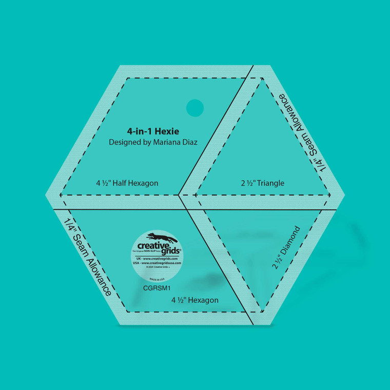 Creative Grids 4-in-1 Hexie Premier Stitching