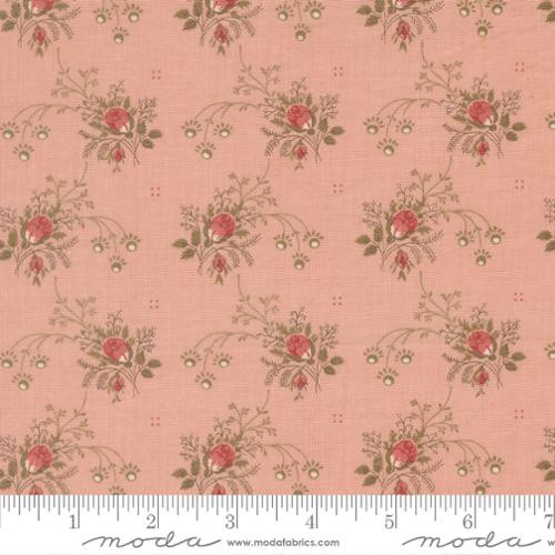 Moda Fabrics - Fleur De Paris - Florals Rosebud - Pale Rose #13994-17