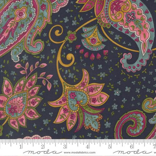 Moda Fabrics - Chelsea Garden - Posh Paisley - Midnight #33851-19