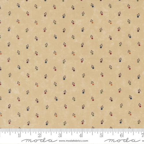 Moda Fabrics - Quail Run - Triangle Dot Blenders - Tan #9836-11