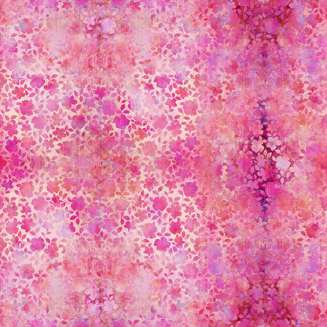 In The Beginning Fabrics - Evanescence - Floral Vine - Pink #ibf19ev-1