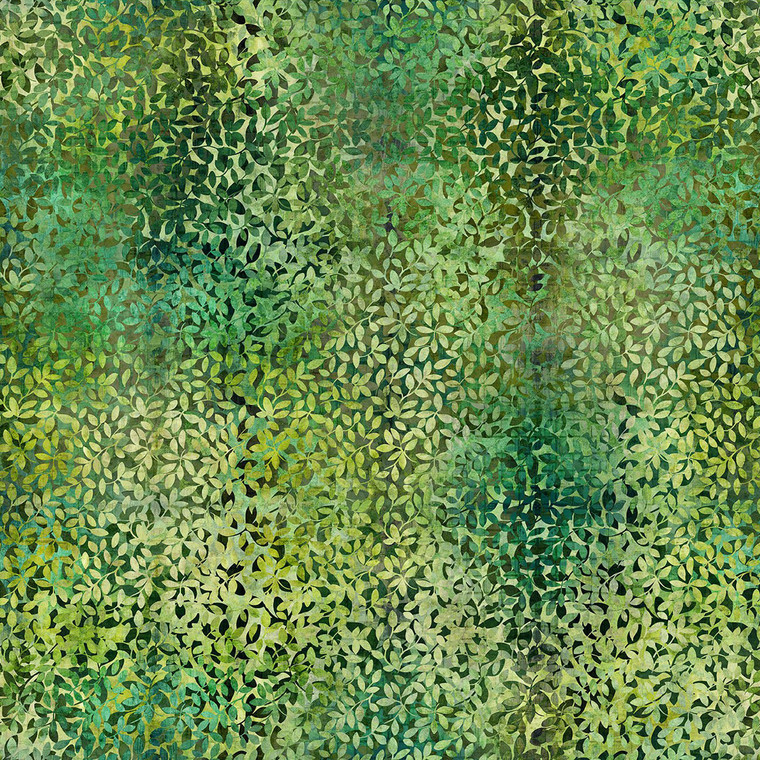 In The Beginning Fabrics - Evanescence - Leaves - Green #ibf11ev-1