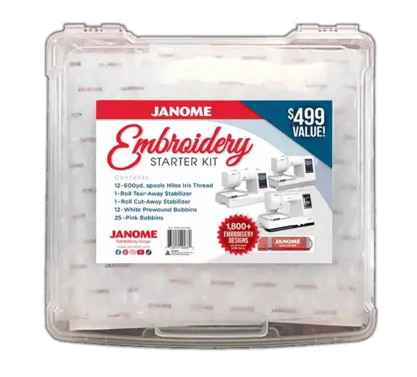 Janome Embroidery Starter Kit Premier Stitching