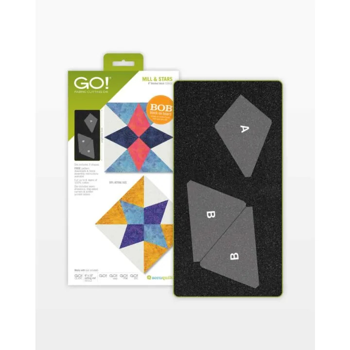 GO! Mill & Stars-8" Finished Die (accu-55601)
