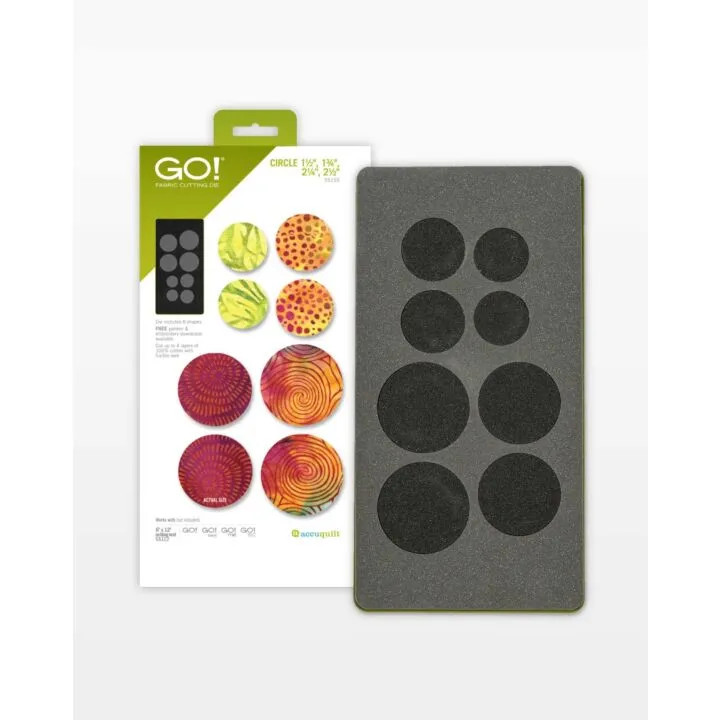 GO! Circle-1 1/2", 1 3/4", 2 1/4", 2 1/2" Die (accu-55155