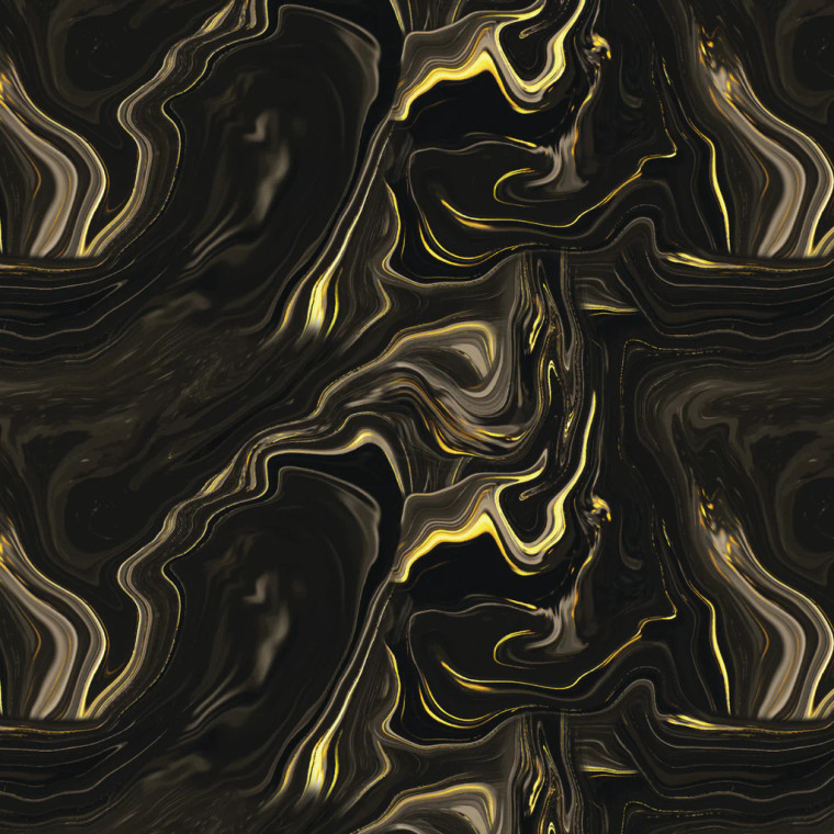 Camelot Fabrics - Gilded - Ripples - Black Metallic Ink #21240902L-01