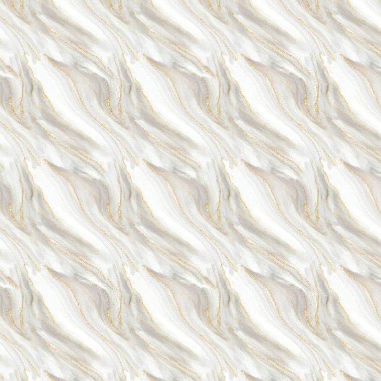 Camelot Fabrics - Gilded - Waves - White Metallic Ink #21240901L-01