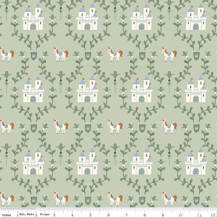 Riley Blake Designs - Faraway Kingdom - Enchanted Castle - Swamp #c17431-swamp