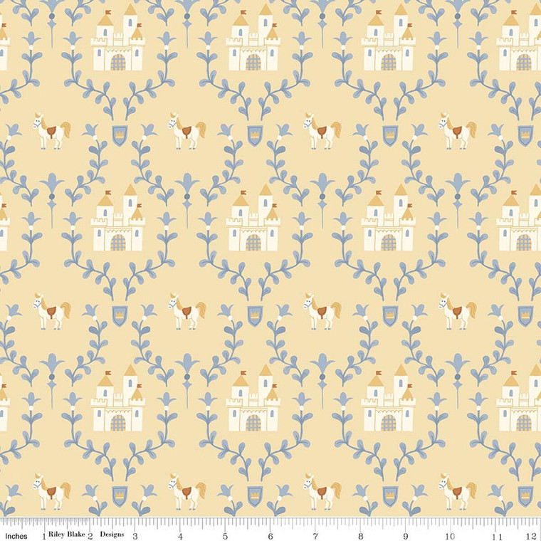 Riley Blake Designs - Faraway Kingdom - Enchanted Castle - Sunlight #c17431-sunlight
