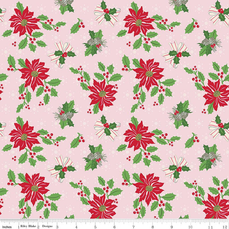 Riley Blake Designs - Claus & Co. - Main - Pink #c17740-pink