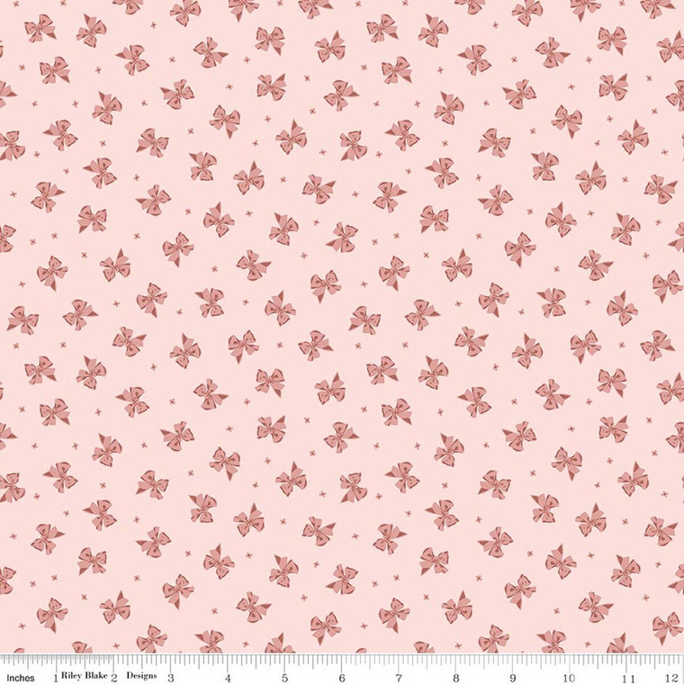 Riley Blake Designs - Rosewood - Bows Petticoat - Pink #C17491-PINK