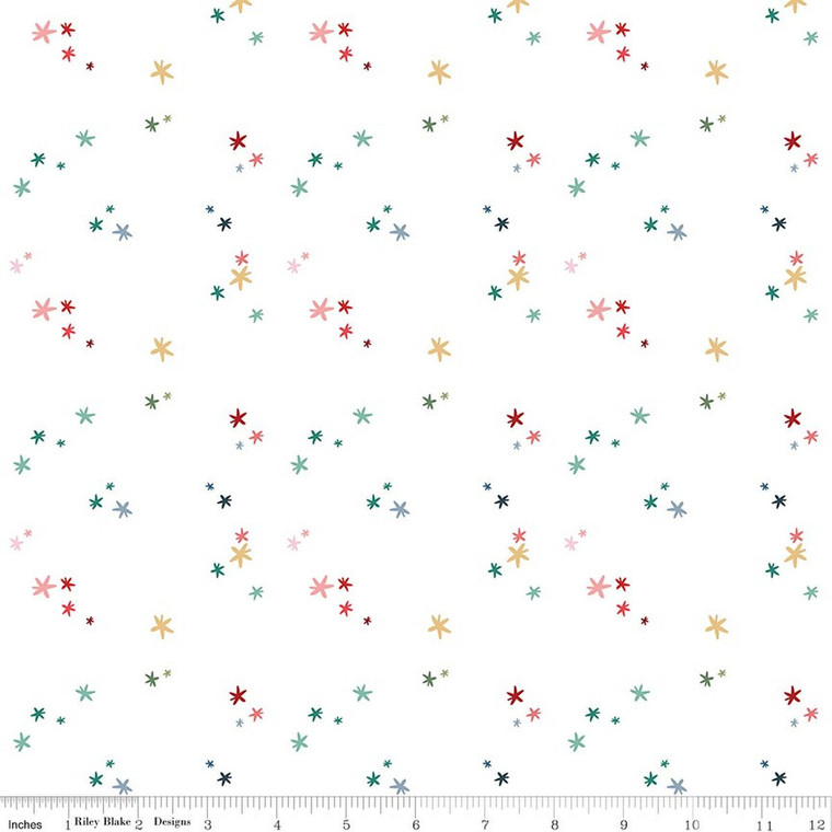Riley Blake Designs - Nutcracker Tradition - Christmas Magic - Snow #C17676-SNOW