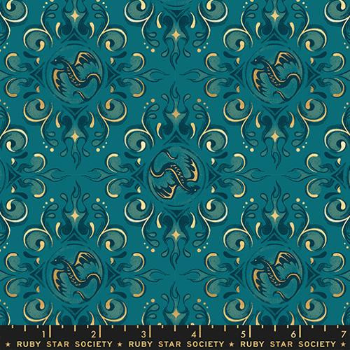 Moda Fabrics - Fireglow - Emblem - Metallic Galaxy #rs2136-14m