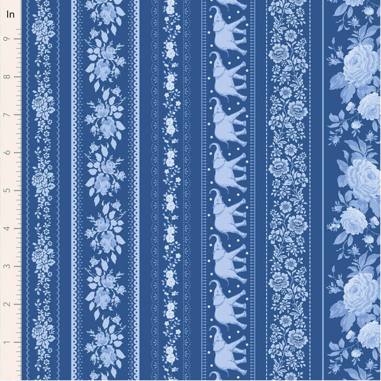Tilda Fabrics - Something Blue - Borders - Night #TIL110171