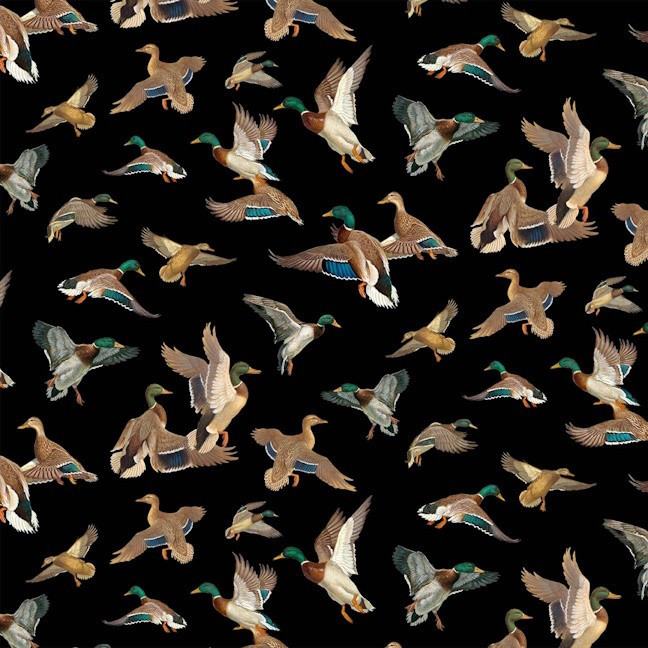 Michael Miller Fabrics - Final Approach - Departure - Black #ddc12825-blac