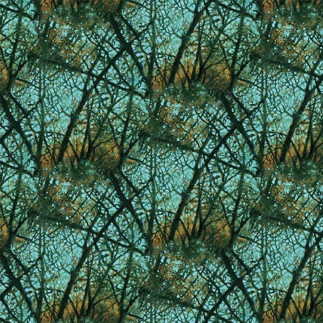 Michael Miller Fabrics - Final Approach - Feathered Reflection - Lagoon #ddc-12831-lago