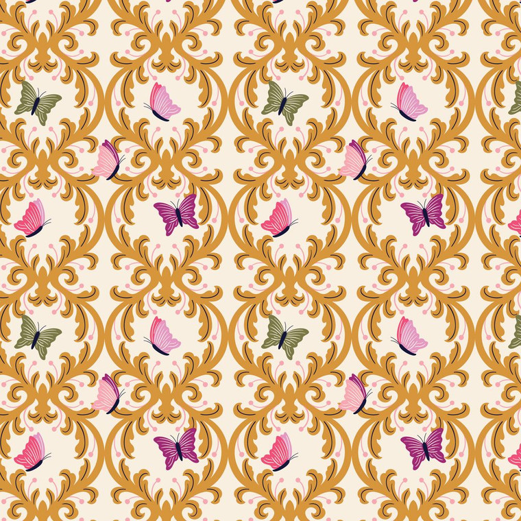 Cloud9 Fabrics - Rococo Riot - Rebel Rocaille - Créme #228974