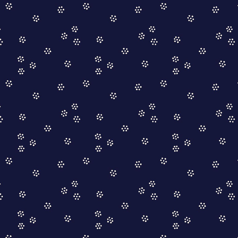 Cloud9 Fabrics - Rococo Riot - Dotted Dance - Noir #228963