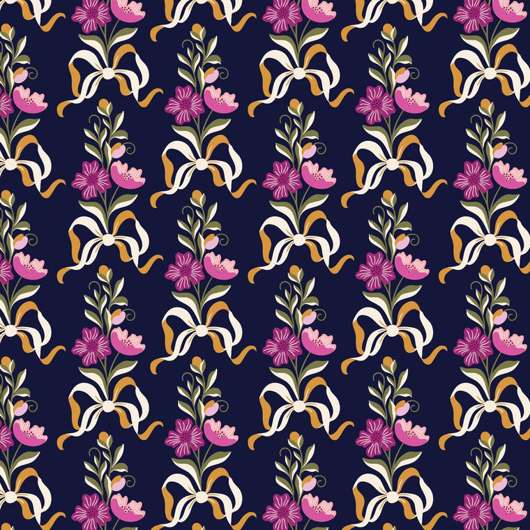 Cloud9 Fabrics - Rococo Riot - Floral Fête - Noir #228959