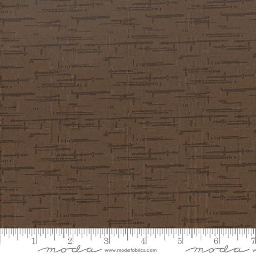 Moda Fabrics - Windfall - Textured Blenders Stripe - Coffee #45658-19