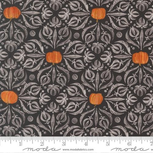 Moda Fabrics - Coven - Medallion Tiles Damask - Onyx #48802-16