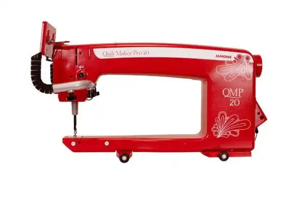 Janome Quilt Maker Pro 20 Classic Red With 10' or 12' Frame Premier Stitching