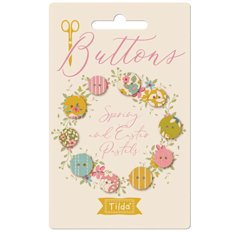 Tilda Fabrics - Creating Memories - Spring Buttons - 5pc 10mm and 12mm