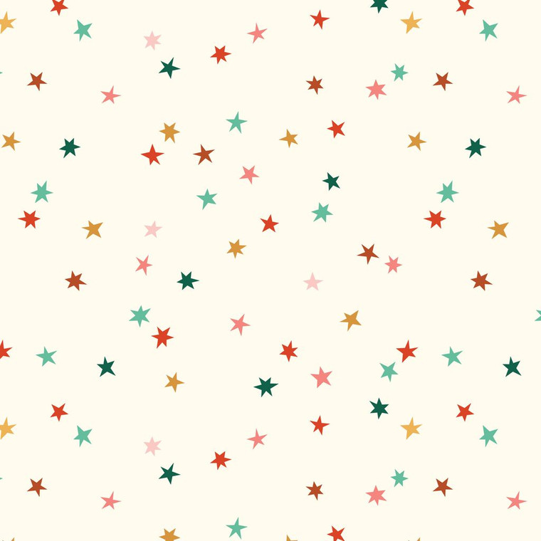 Cloud9 Fabrics - Merry & Mod - Holiday Sparkle - Ivory/Multi #229192