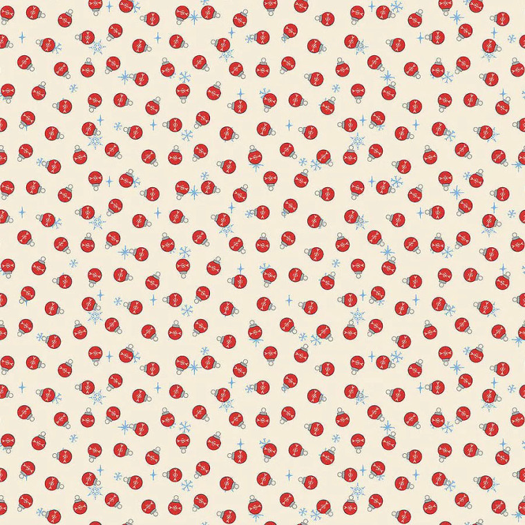 Northcott Fabrics - Rudolph The Red-Nosed Reindeer - Bauble Dot #rd1008-12