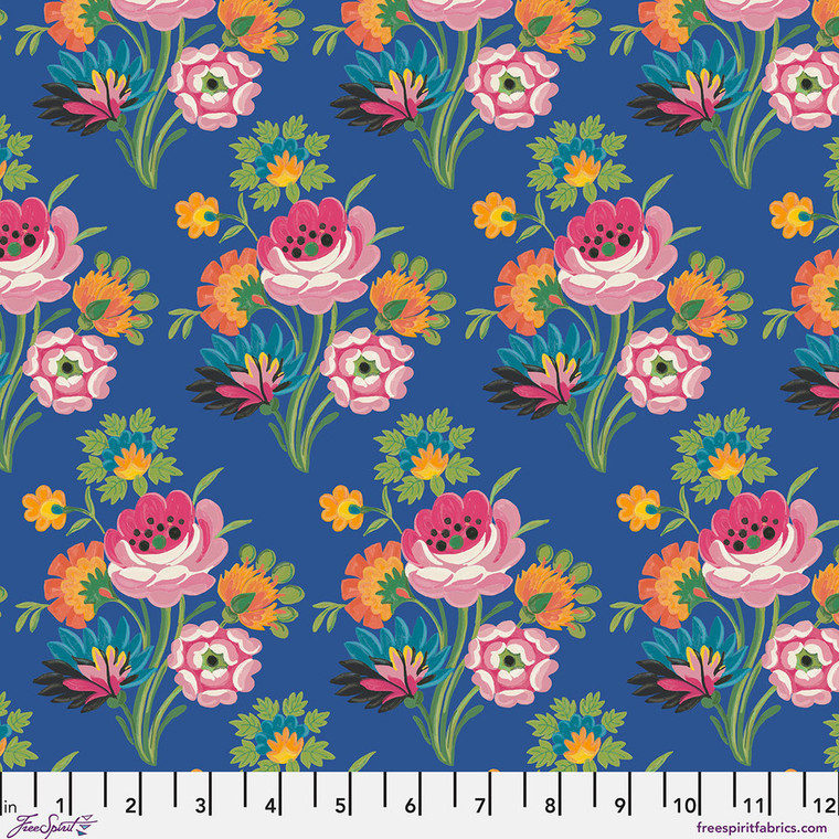Free Spirit Fabrics - Stannie & Lloyd - Spilled Tea - Delft #PWAE008-DELFT