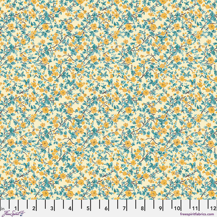 Free Spirit Fabrics - Stannie & Lloyd - Mrs Bennets Bouquet - Sun #PWAE003-SUN